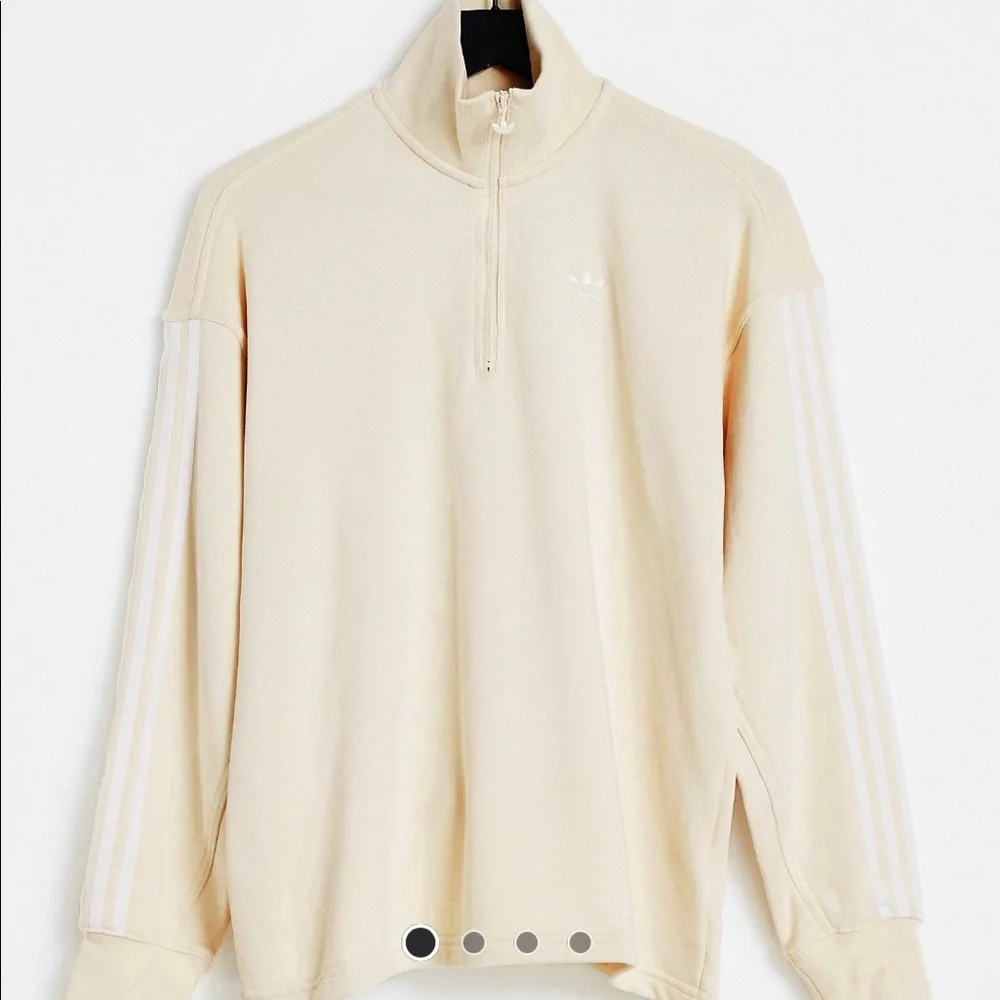 NWT Adidas Adicolor Quarter-Zip Sweatshirt - Sz XS Womenās - Picture 1 of 7